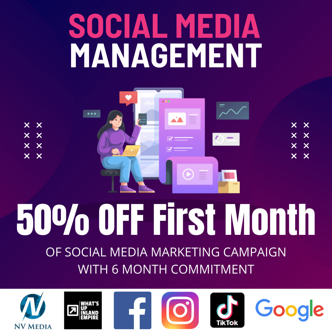 50% Off First Month of Social Media Marketing
